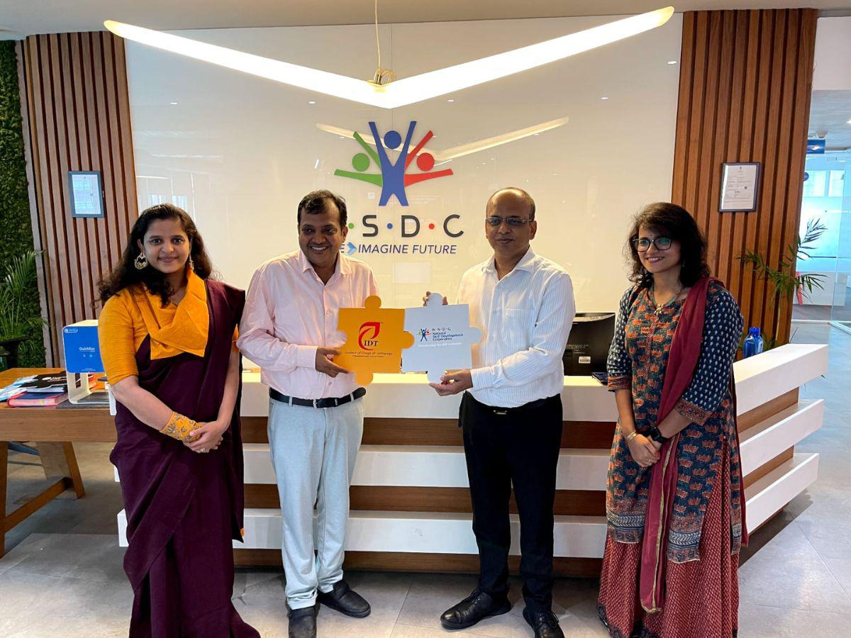 NSDC and Institute of Design and Technology join hands to sign MoU at NSDC Corporate Office in Delhi